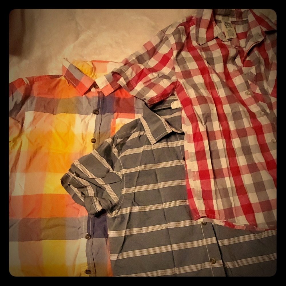 3 boys button up shirts